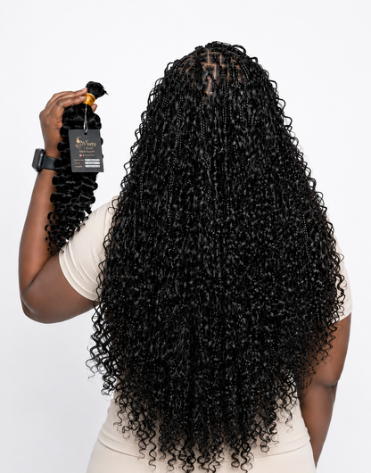 VINTY Boho Human Hair Bulk | Italian Curl