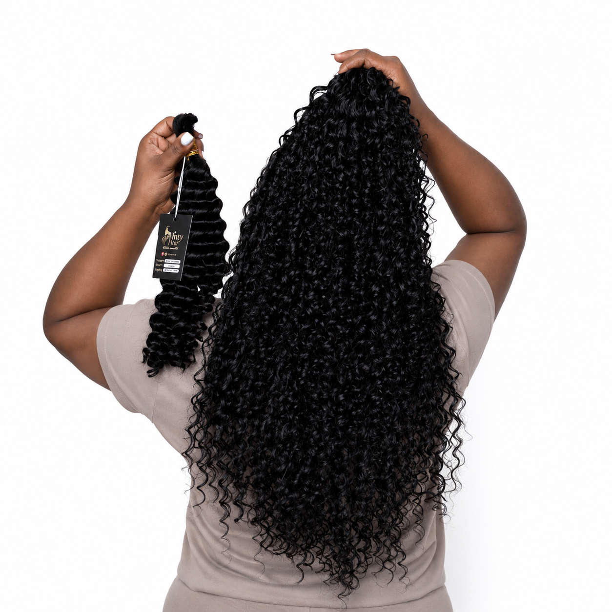 VINTY Boho Human Hair Bulk | Deep Wave
