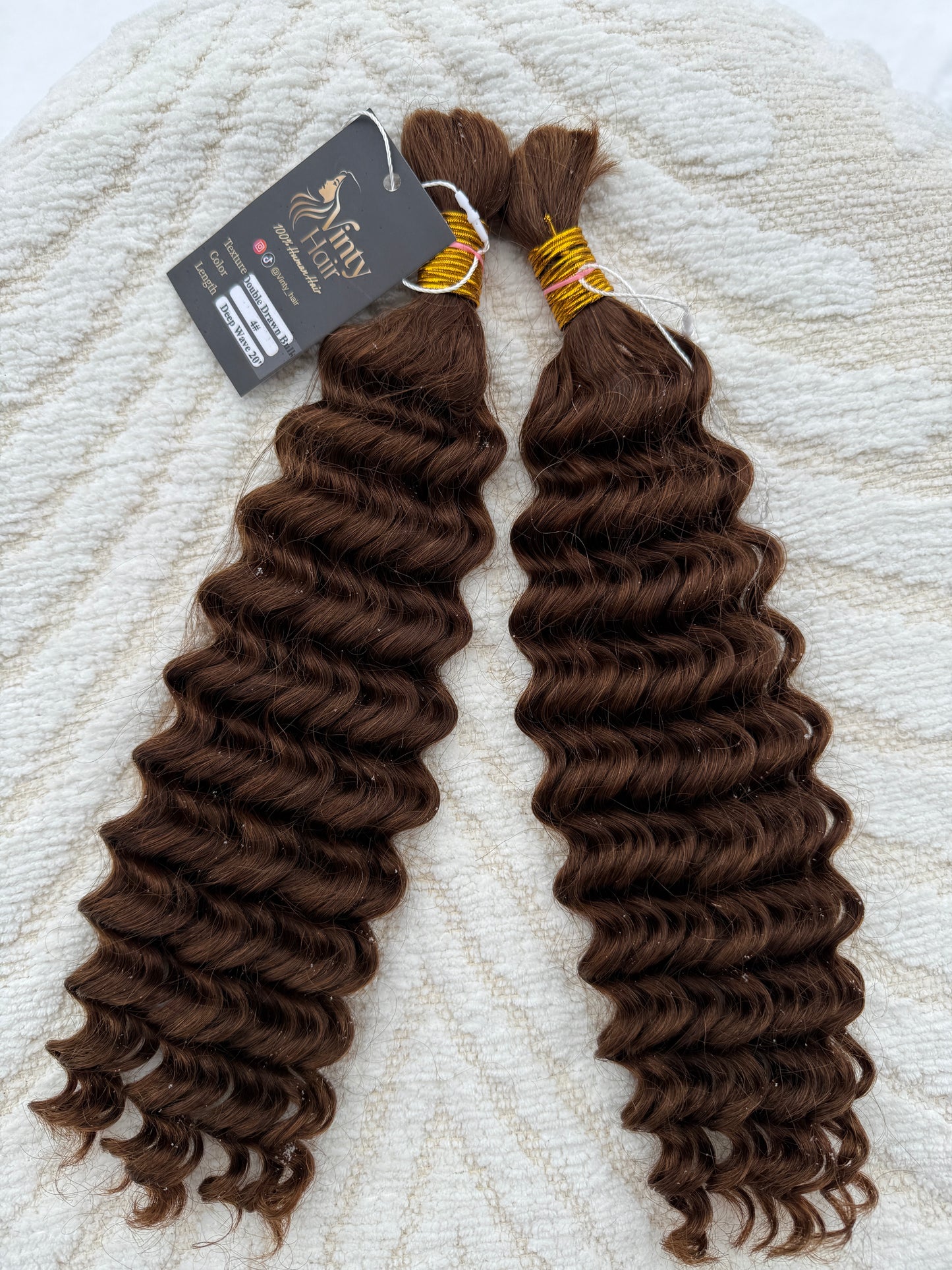 VINTY Boho Human Hair Bulk | Deep Wave