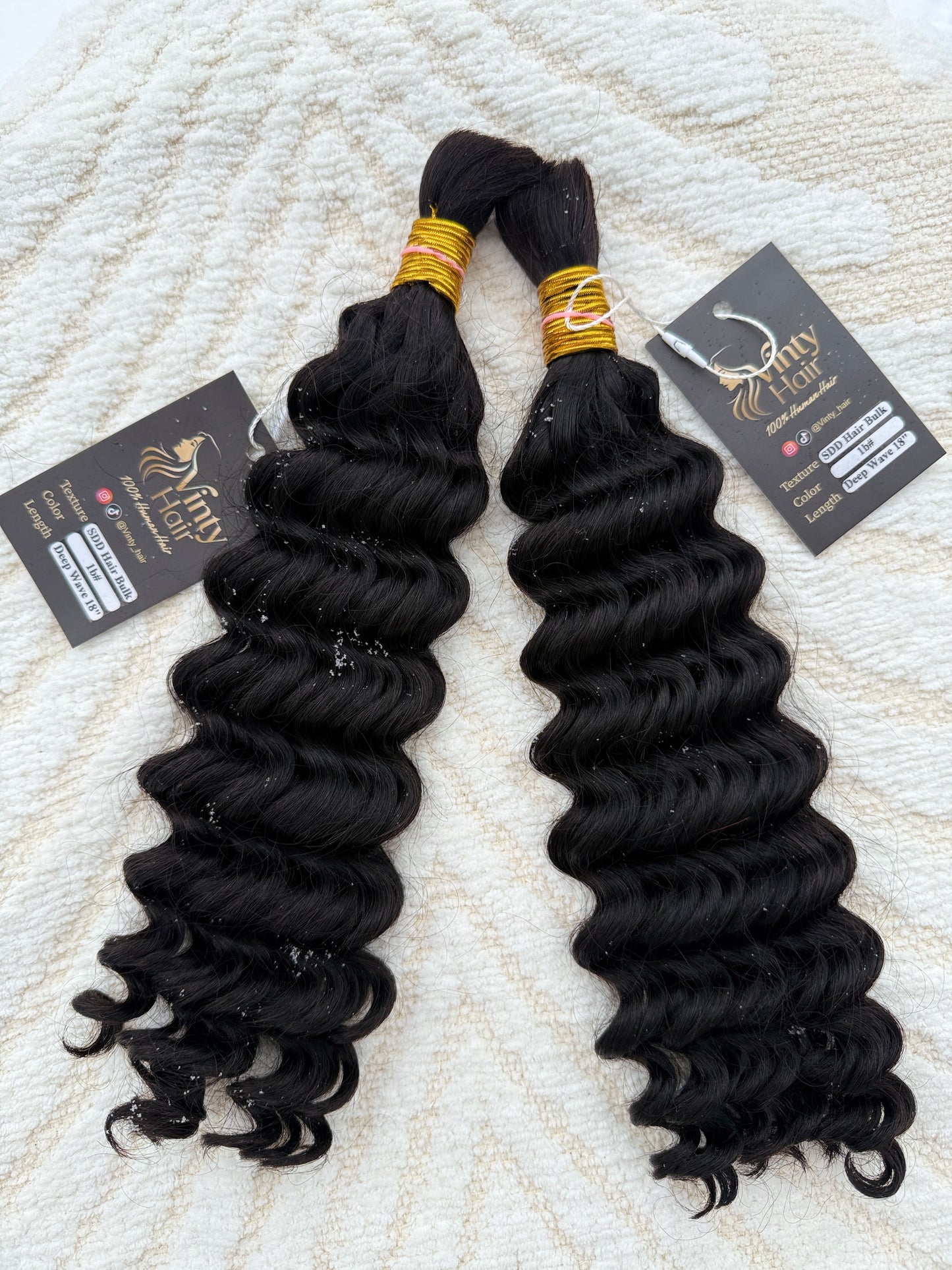 VINTY Boho Human Hair Bulk | Deep Wave